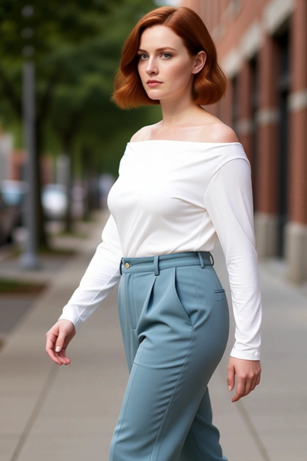 Women's Carmen Madonna Collar Stretchy Flowy Knitted Crop Blouse Cool & Comfort Style for Daily Use