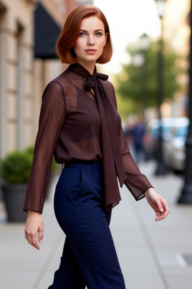 Women's Stylish V-Neck Lace-Up Blouse Elegant and Modern Design Quality Stylish Comfortable Modern Elegant