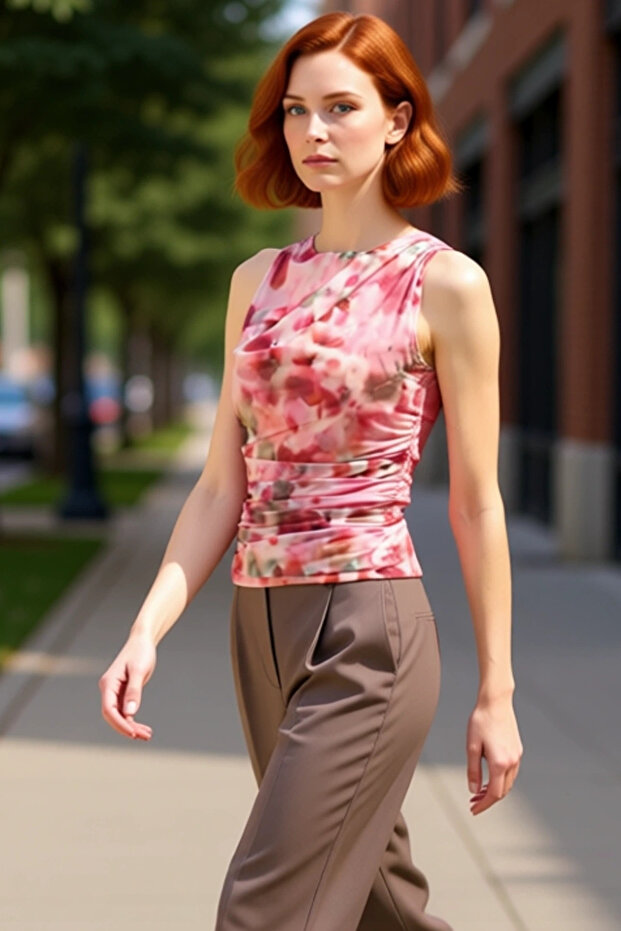 Stylish Fitted Crew Neck Knitted Blouse Daily Use Carefully Selected Special Design