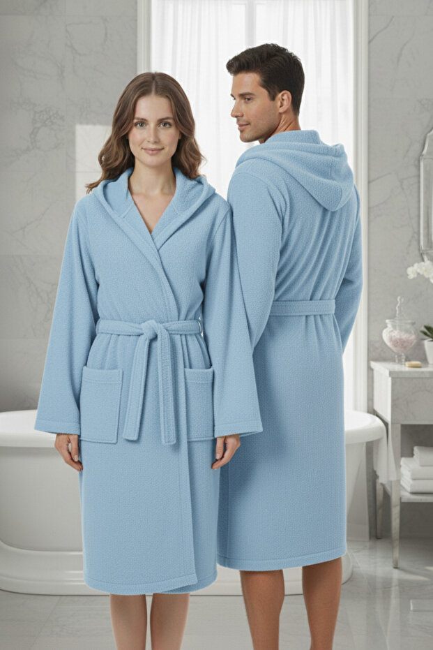 Solera 1 Piece 100% Cotton | Unisex | Women's Bathrobe | Men's Bathrobe | Hooded Bathrobe