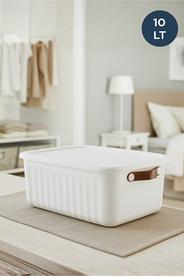 Lumi Multi-Purpose Organizer Box with Lid 10 Lt Nordic - 1