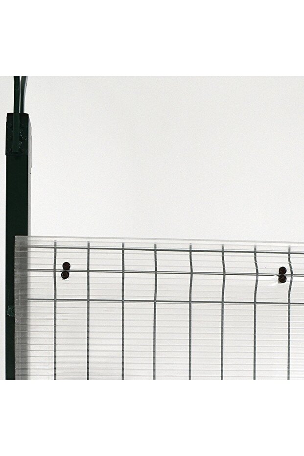 Set of 25 polycarbonate fixing clips on galvanized border mesh - 5