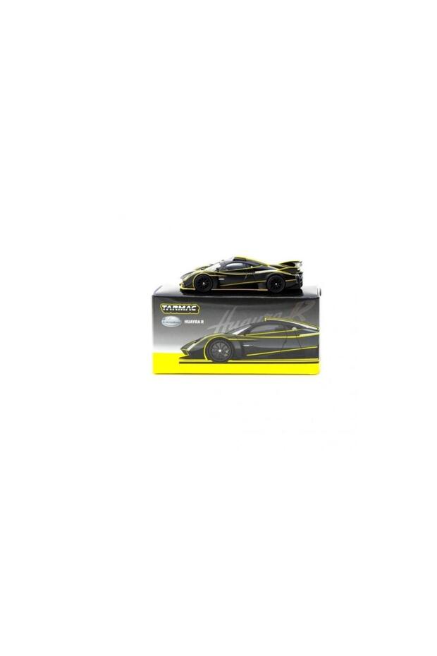 Works Pagani Huayra R Matt Black / Silver 1/64 Model Car