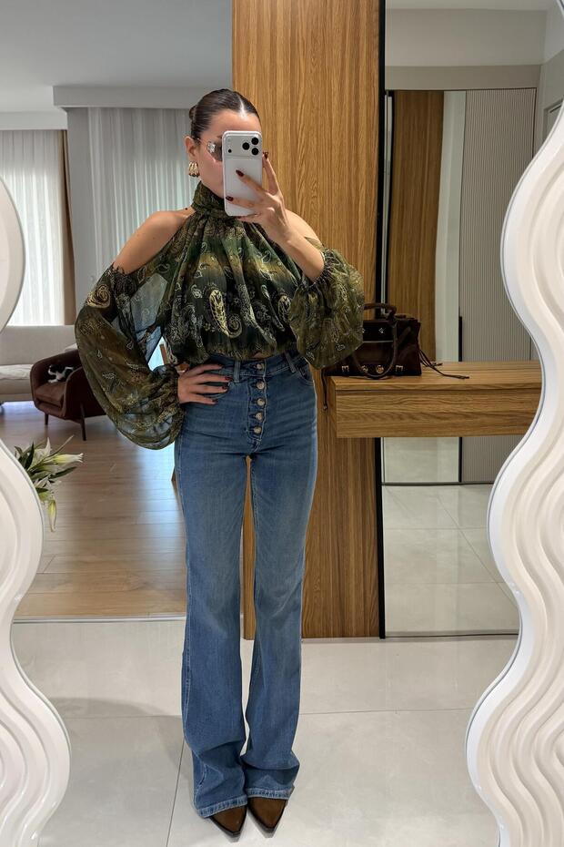 Doen Düğmeli İspanyol Jean - 3