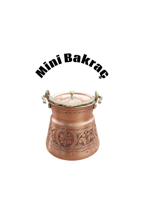 Mini Copper Porridge Pot 0.40 Liter Carved Spice Bowl Copper Helke Mini Helke for Sale