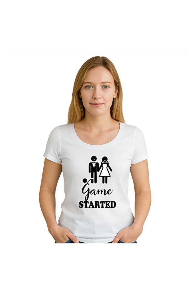 Tricou dama Game started - 1
