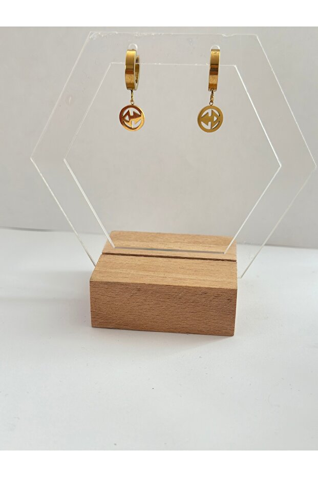 Çelik Sembol Alya Küpe - 2