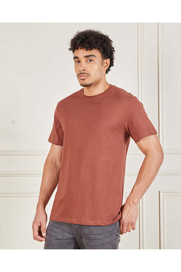 تي شيرت رجالي بني سادة - 1