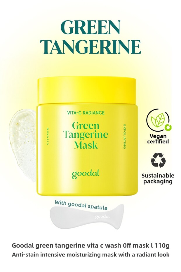 Anti-Blemish Moisturizing Mask with Green Tangerine Extract Goodal Green Tangerine Vita C Wash Off Mask