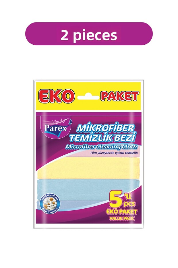 Microfiber 5-Pack Cleaning Cloth Double Pack - 1