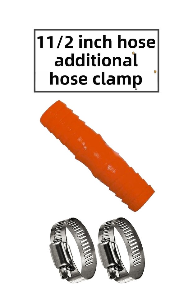 11/2 Inch Hose Attachment and 2 Clamps