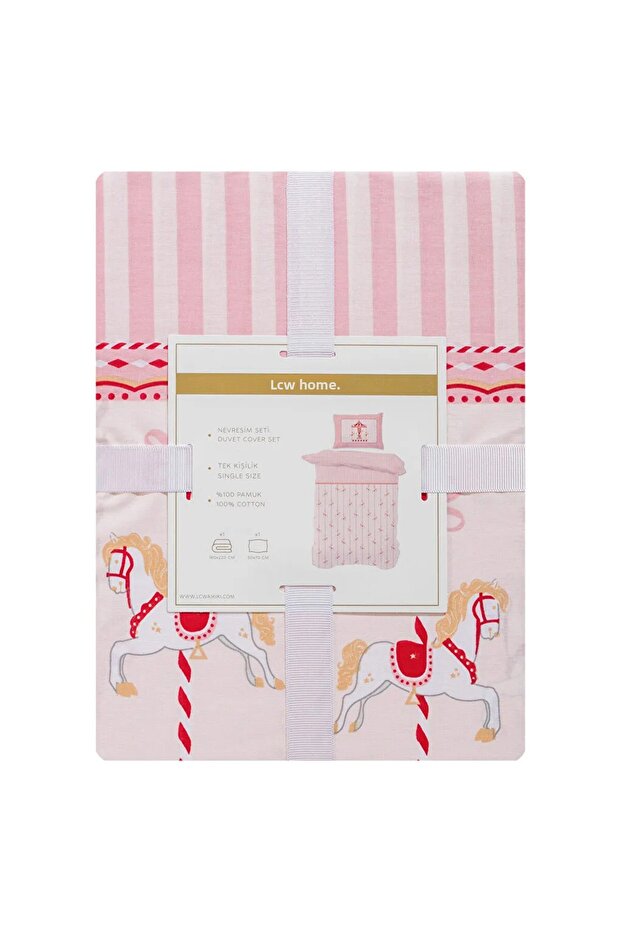 Σετ Παπλωματοθήκης Μονό Κρεβάτι με σχέδιο Καρουζέλ - 2