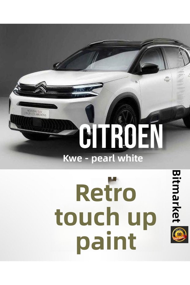 Citroen C3 Aircross, Berlingo, C5 Aircross, C4, C4X, Pearlescent White Kwe - Touch up Paint 25+25ml.