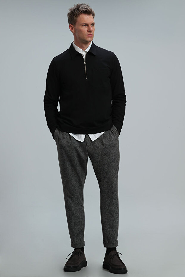 Danı Erkek Sweatshirt Siyah - 2