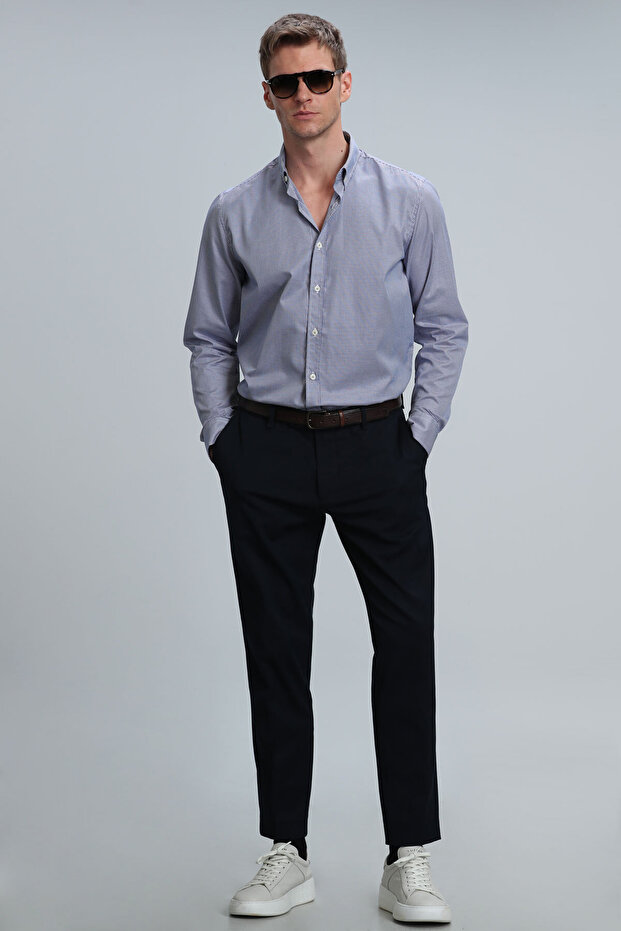 Getz Erkek Basic Gömlek Regular Fit Lacivert - 2