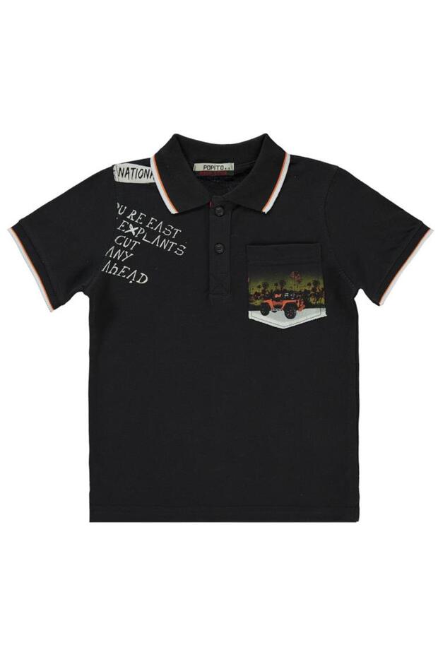 Boy's T-Shirt 1-4 Years Dark Blue