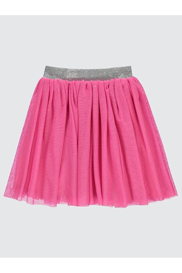Glittery Tulle Tutu Skirt for 4-9 Years - Pink for 8-9 Years