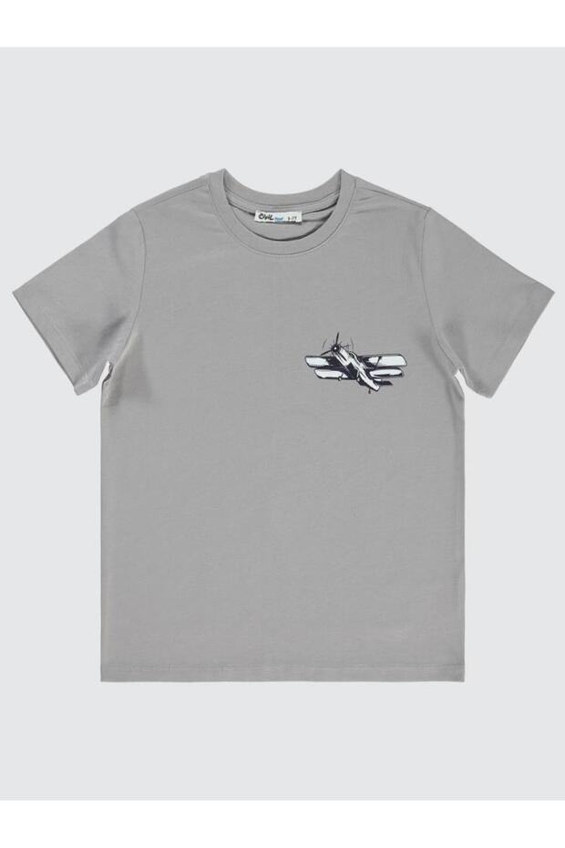 Boy's T-Shirt 6-9 Years Gray