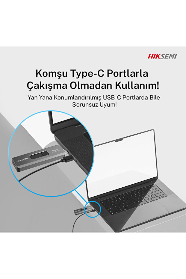 Swift S309C Taşınabilir SSD 500 GB USB C + USB A Çıkışlı - PC/iOS/Android/Konsol Uyumlu SSD - 8