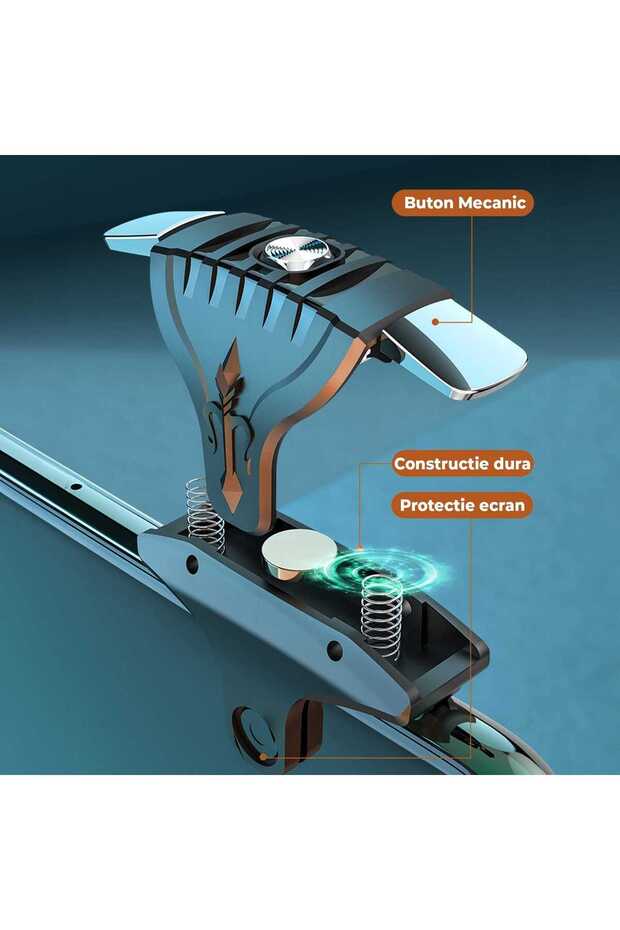 Gaming triggers for phone, tablet, 4 buttons based on impulse Compatible with PUBG, Fortnite, Call o - 5