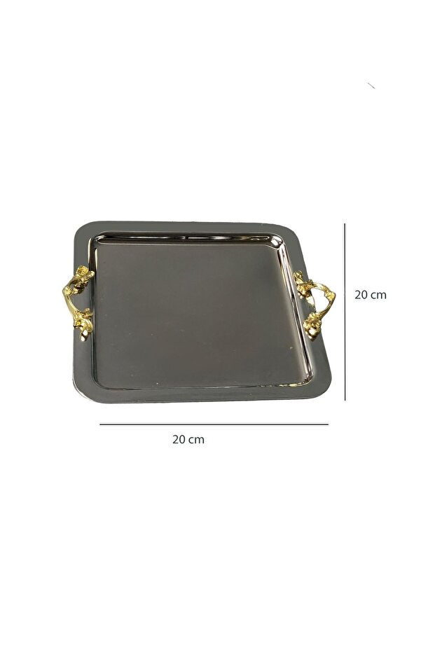 Double Square Silver Tray - 2 Pieces - 3