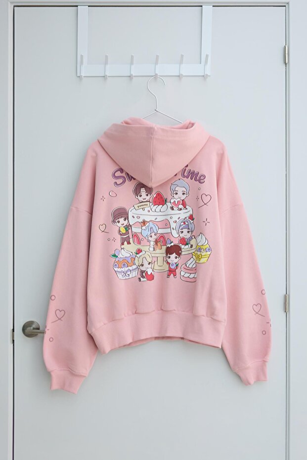 TinyTAN baskılı sweatshirt - 5