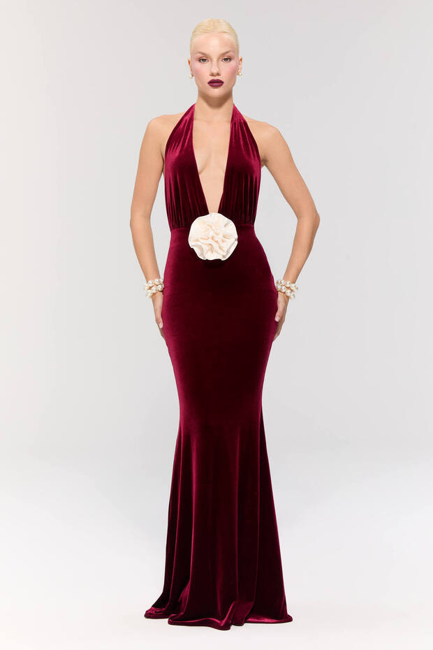 Alhambra Burgundy Gown