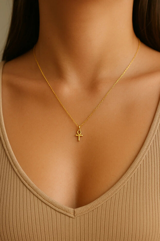 Ankh Gümüş Kolye - 2