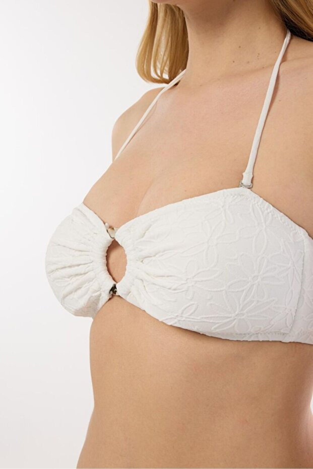 4604 Σετ μπικίνι στράπλες λευκό - 4