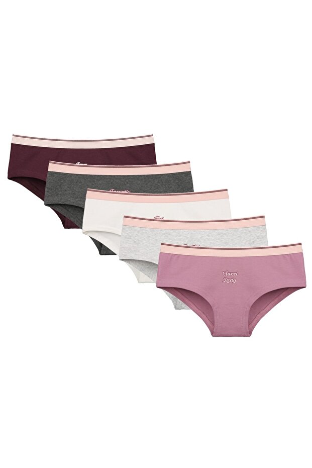 5'li Genç Kız Şort 6571PB30 - 1