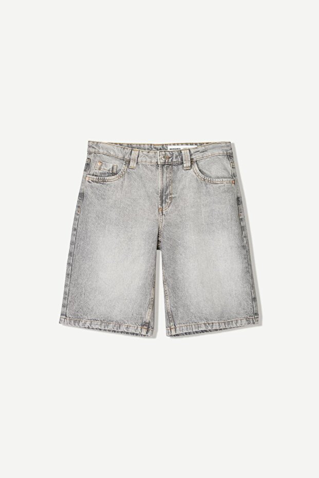 Baggy denim şort - 2