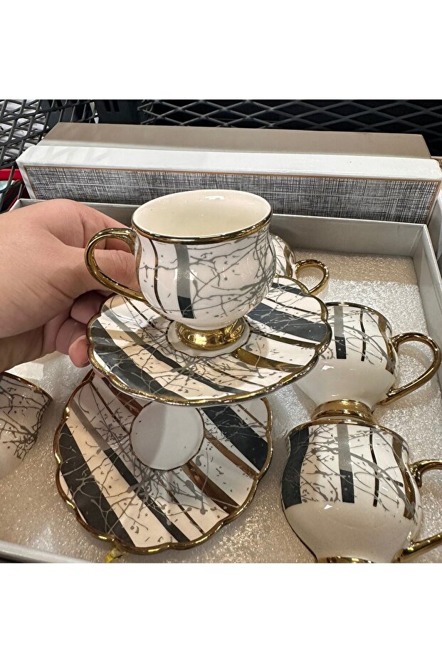 Marble patterned cup set - 5