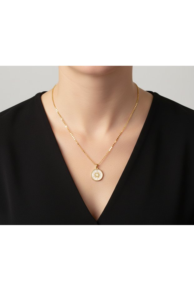 Energetic and Stylish Sun Figure Women's Necklace Comes with Chain 3 Different Chain Options
