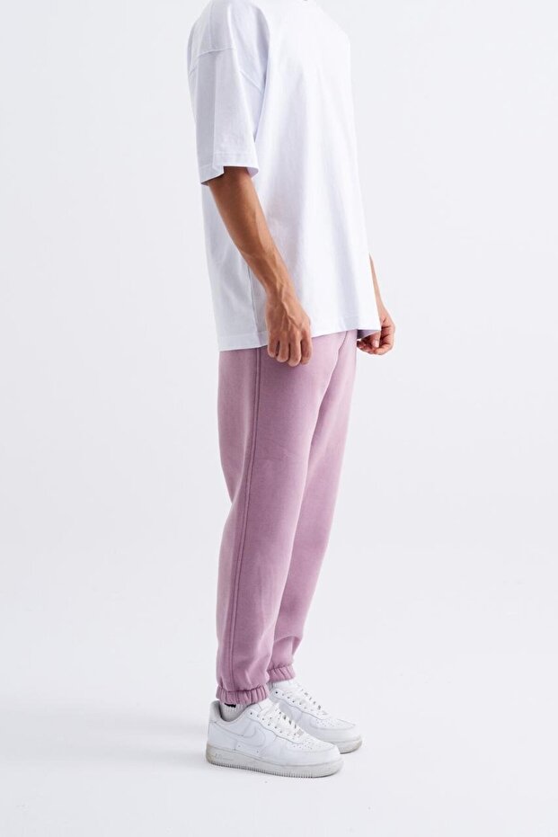 Erkek Jogger Regular Pembe Eşofman Altı - 3