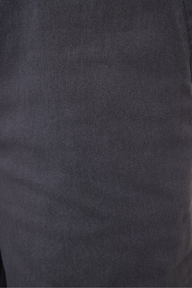 Gri Standart Fit Dokuma Hafif Esnek Chino Erkek Şort - 81292 - 7