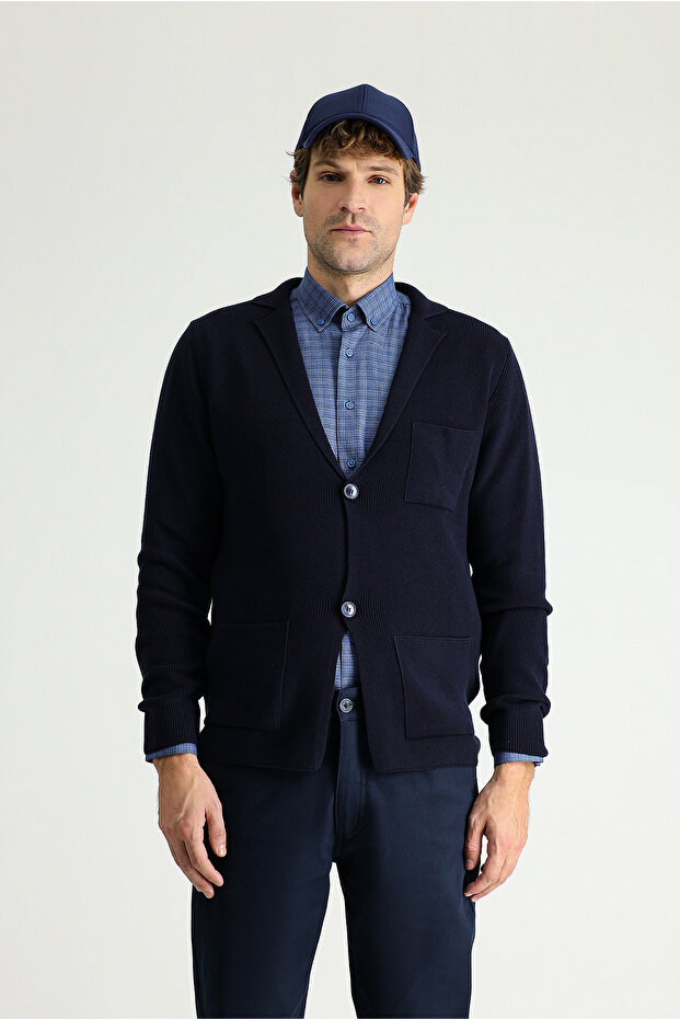 Pamuklu Triko Hırka - 3