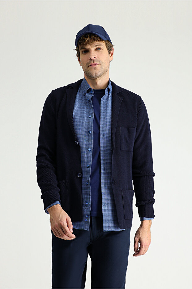 Pamuklu Triko Hırka - 2