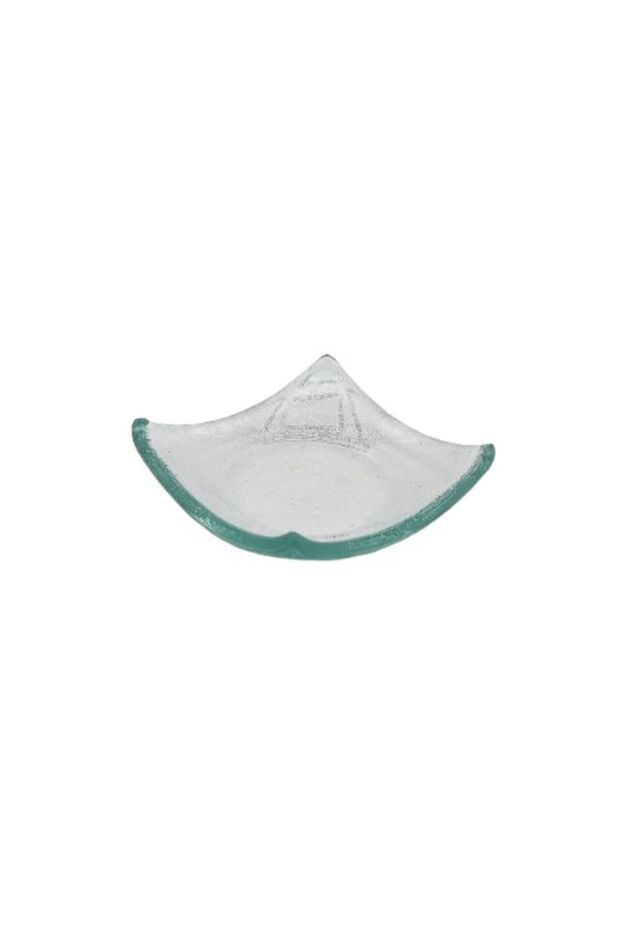 Green Square Kite Deep Glass Dish – 7 x 2 cm