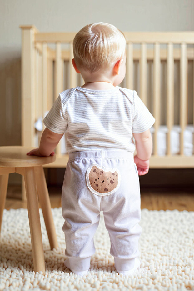 Bebek Gri 3Lü Set - 2