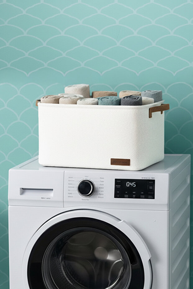 Large Size Closet Laundry Children's Room Toy Organizer Folding Storage Basket 37X27X25