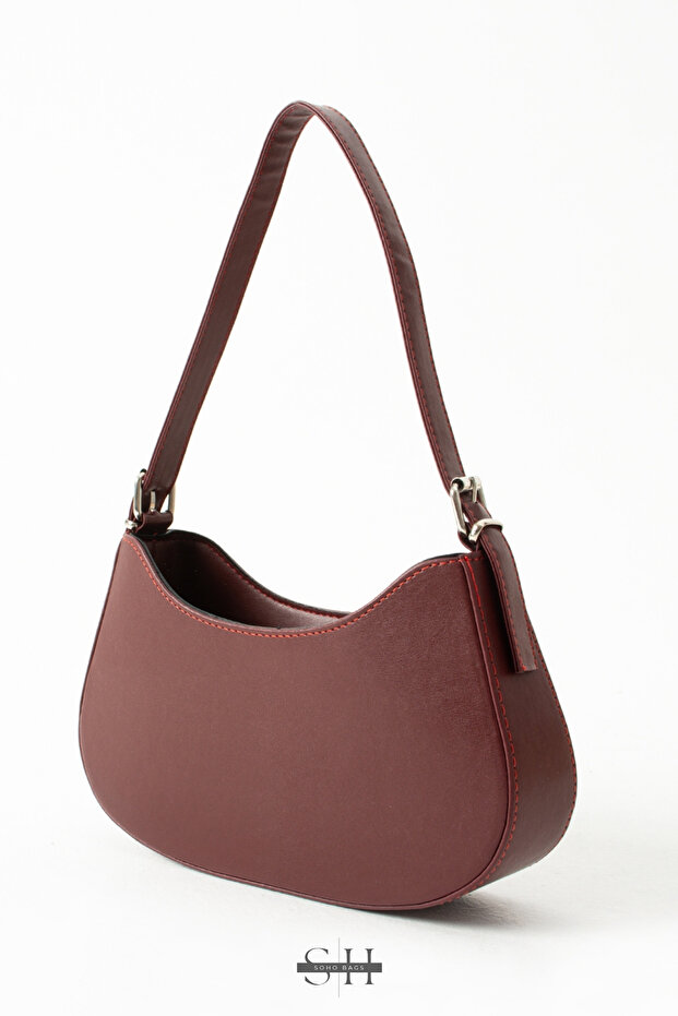 Orijinal Kadın Kolon Askılı Konfor Modeli Mini Baget Tek Gözlü Küçük Boy El Kol Ve Omuz Çantası - 6