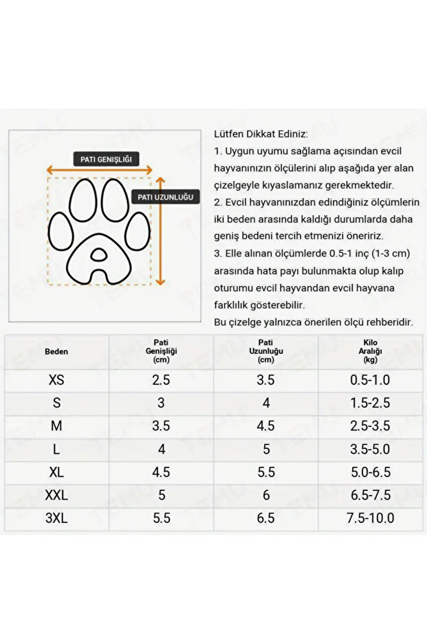 Köpek Ayakkabı Koşu Su Geçirmez 4 Adet - 4