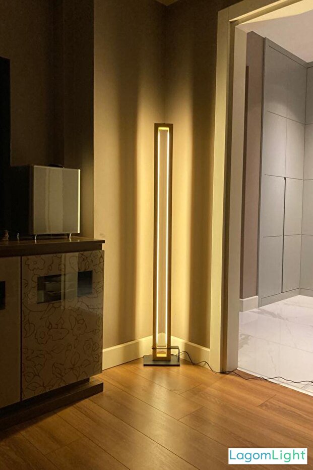 Led Ahşap Lambader Köşe Lambası - 3