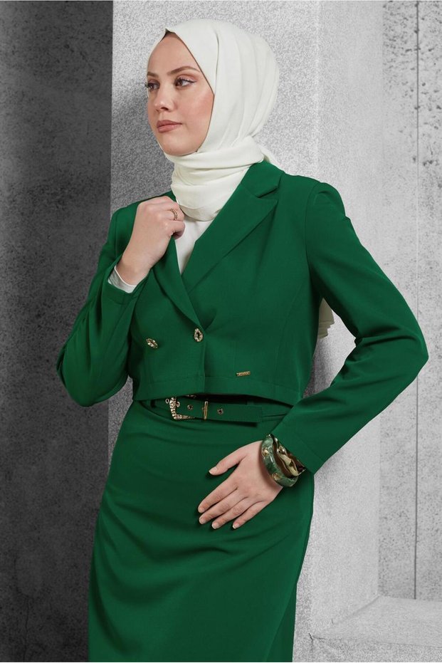 Belted Skirt Suit 45070