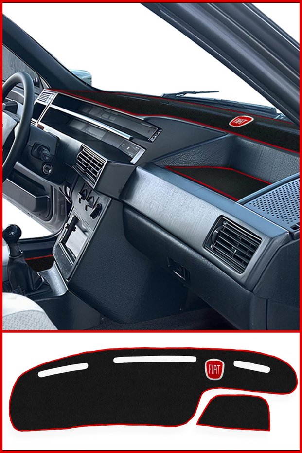 Fiat Tipo Tempra Glove Box Protection Mat - Digital Instrument Panel Compatible Embroidered Design