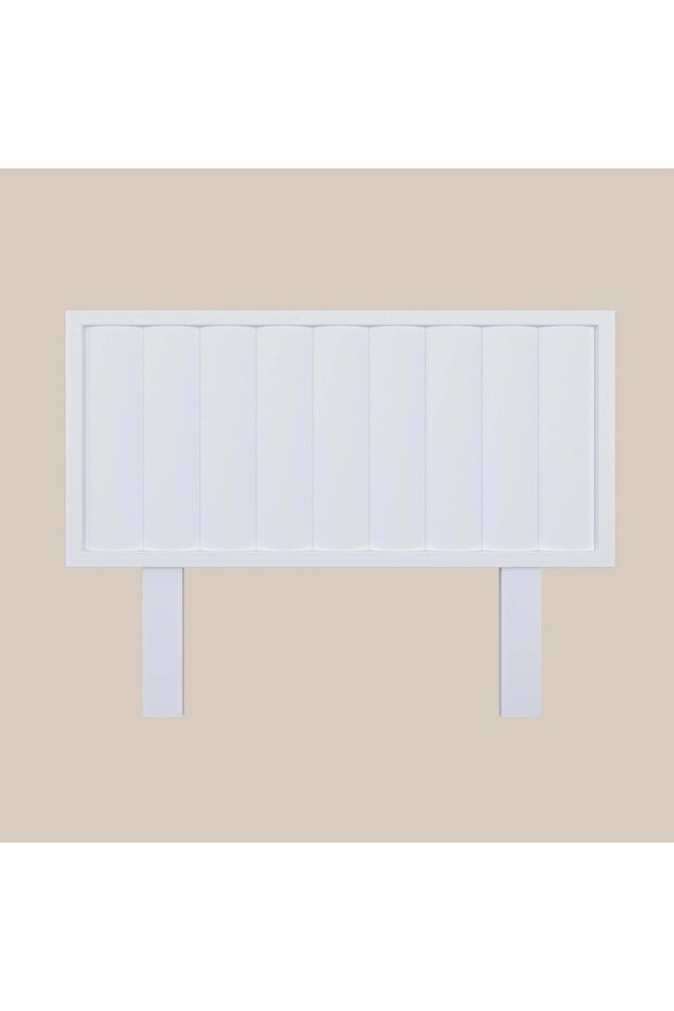 Hüma Model Beyaz Renk Ahşap Tek Başlık ( DİKEY ) - 2