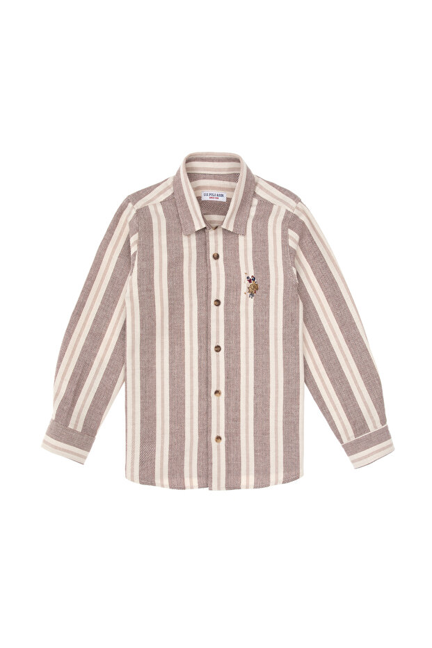 Erkek Çocuk Camel Uzun Kollu Gömlek 50316660-VR233 - 6