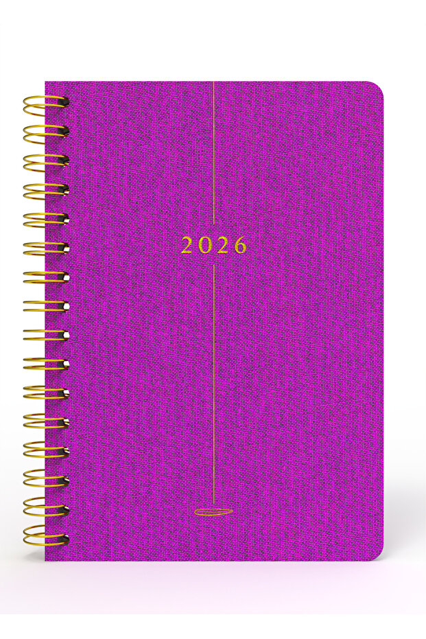 Melimelek 2026 Daily Agenda Pink (Cloth Cover) - Ceyda Düvenci