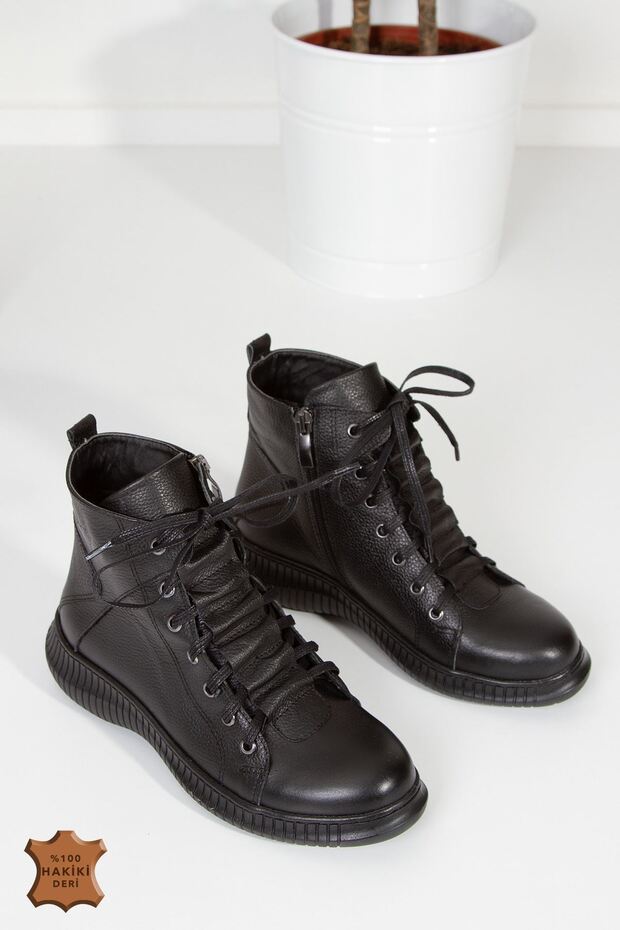 Landrea Hakiki Deri Bot-sıyah-erc1095 - 4