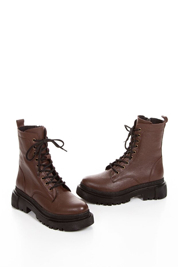 DANİLO HAKİKİ DERİ BOT-ERC1950-KAHVE - 6